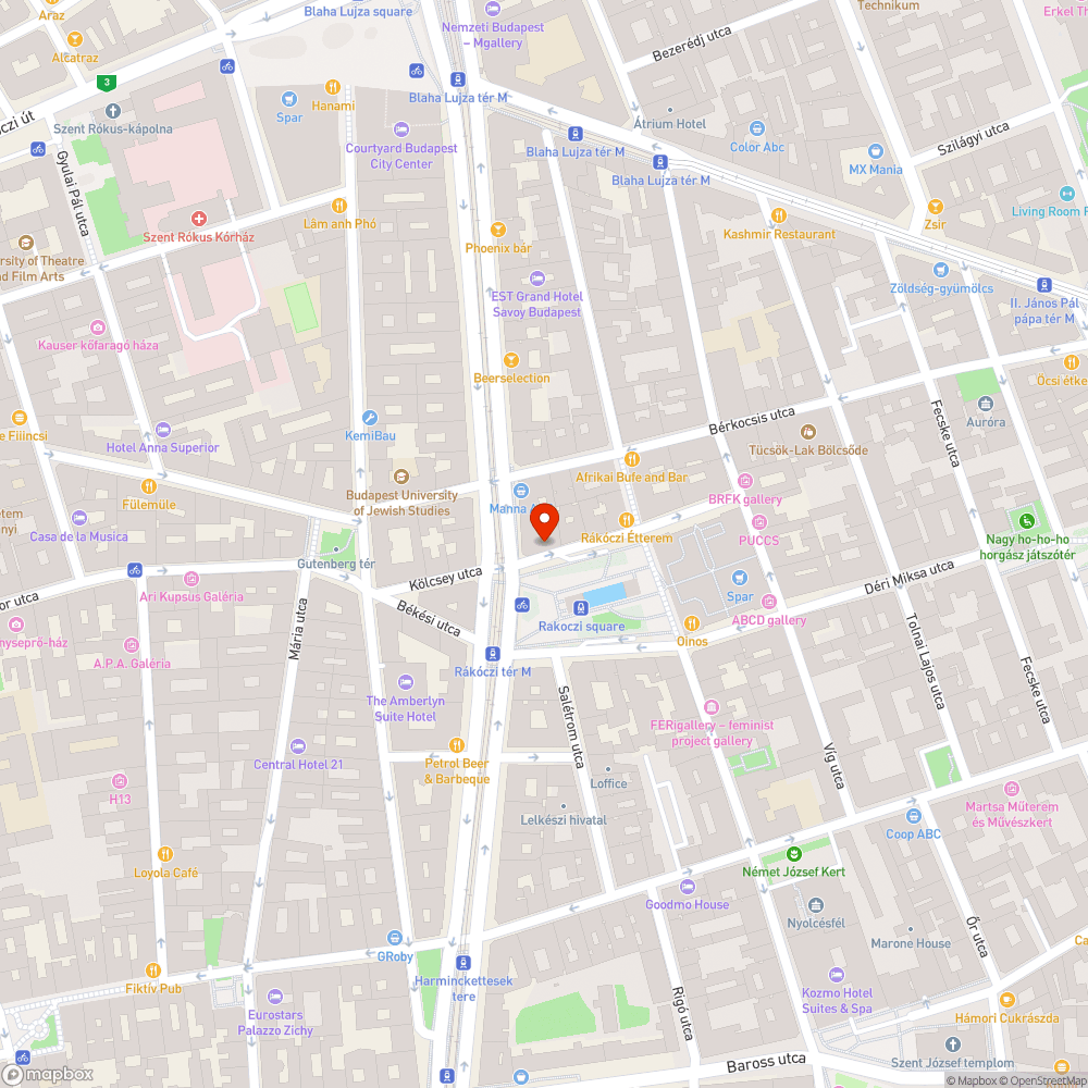 Graffitis a Rákóczi tér  mélygarázs bejáratának fala bejelentés helye