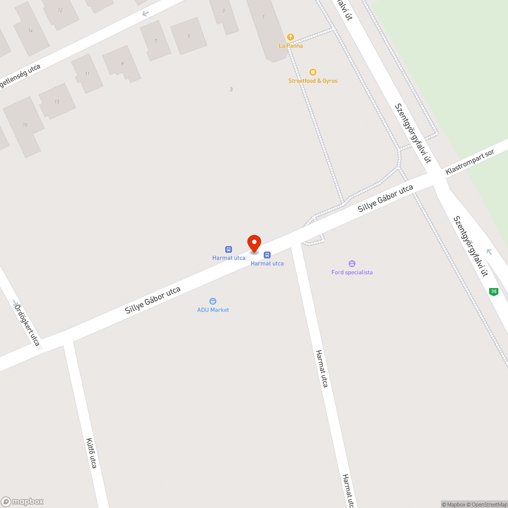 Hiányzó menetrend bejelentés helye