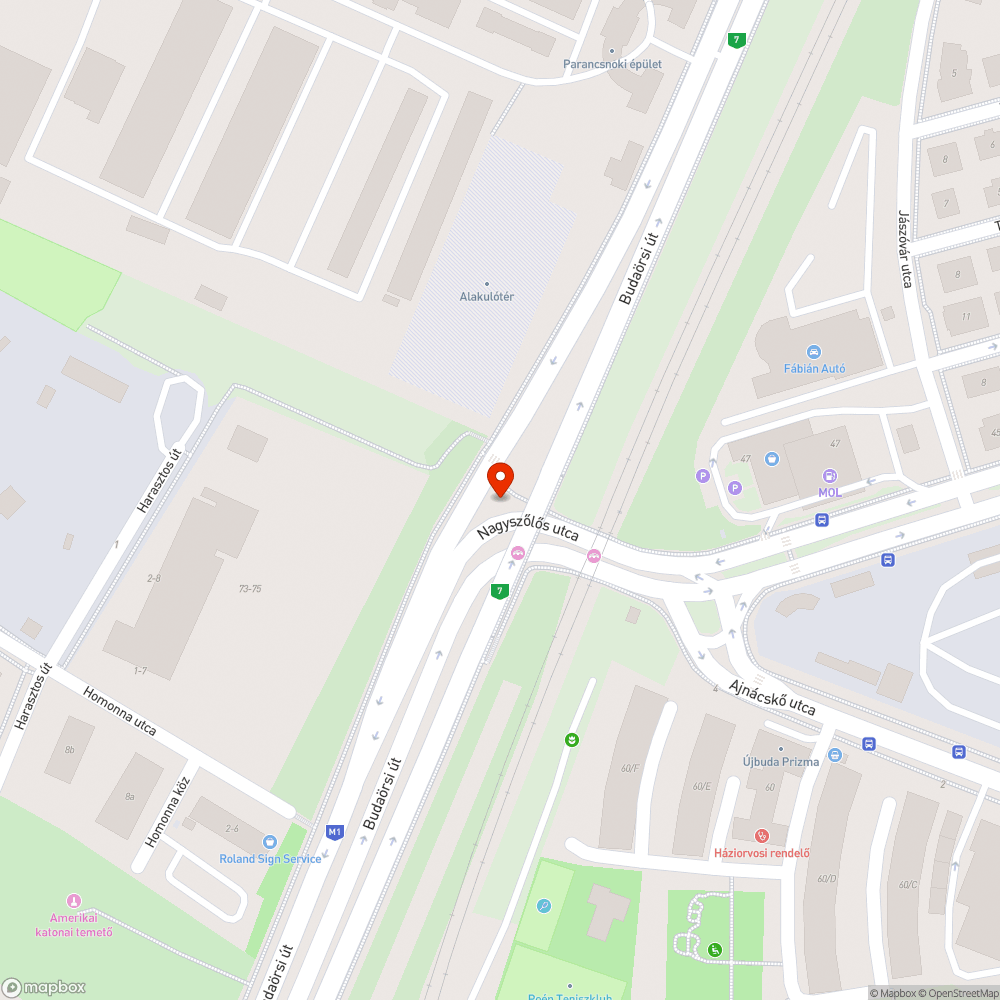 Gaztenger Budapest egyik legforgalmasabb útja mellett bejelentés helye