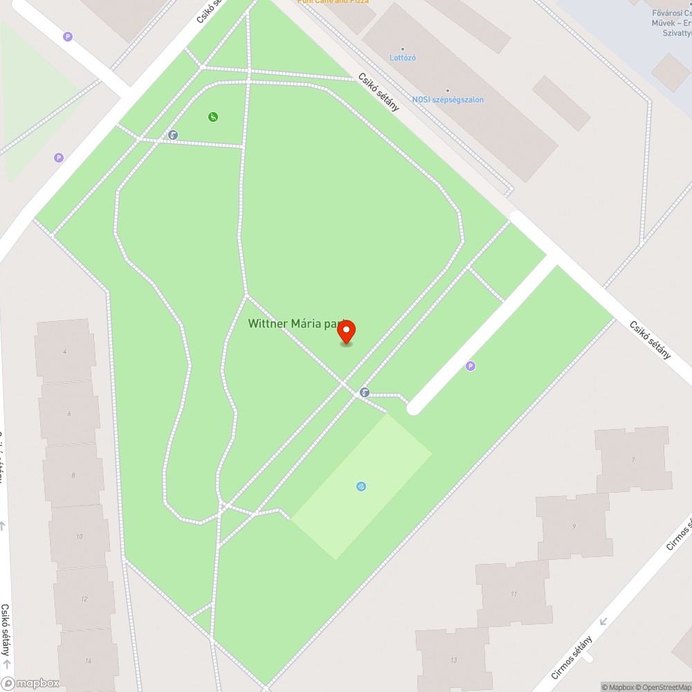 Csapszekrény bejelentés helye