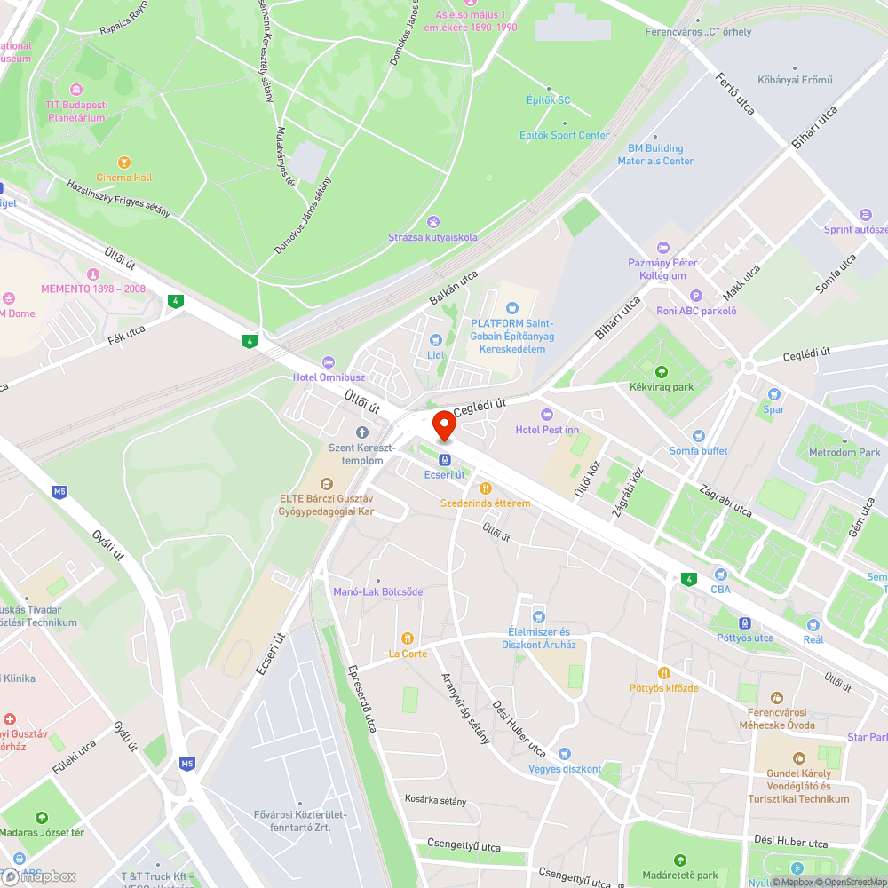 Csúszásveszély bejelentés helye