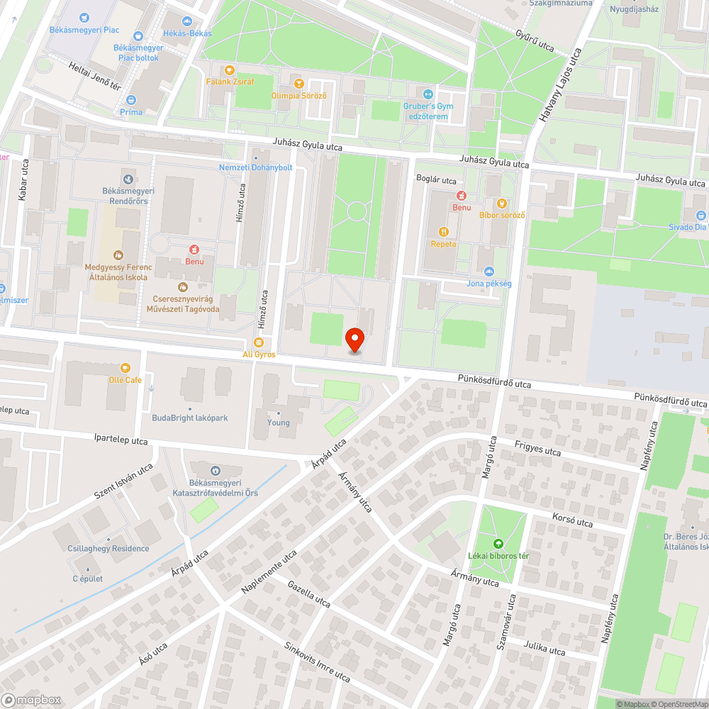 Vihető bejelentés helye