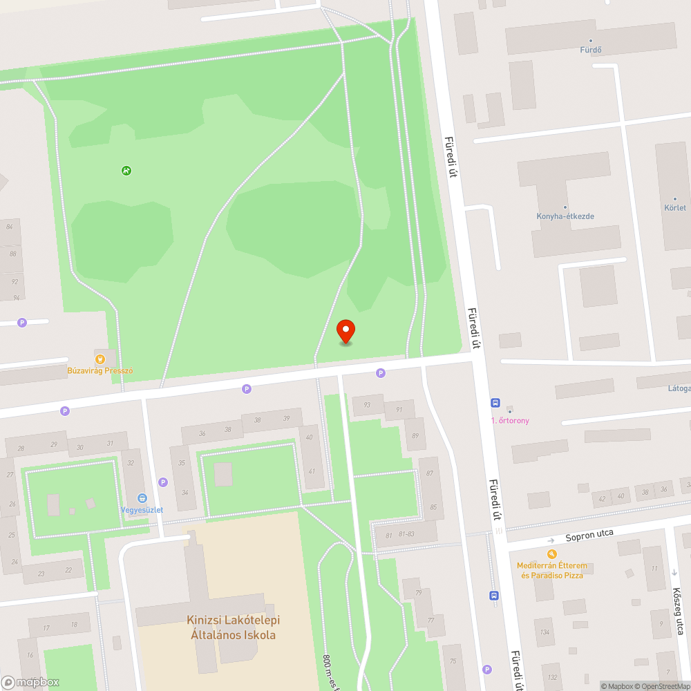 Zöld területen parkolás bejelentés helye