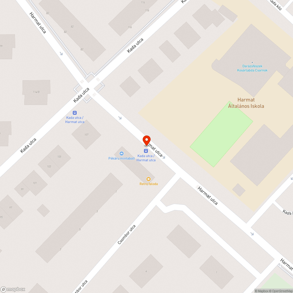 Egy nagyon megkopott pad bejelentés helye