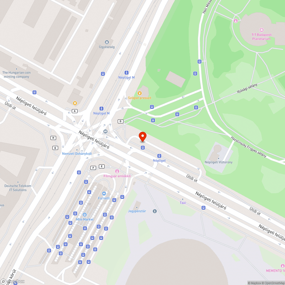 Mocskos megálló Népliget M3 Kelenföld irány bejelentés helye