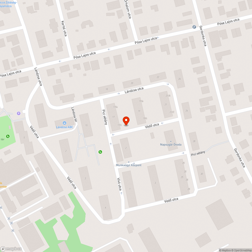 Elhagyott autó bejelentés helye