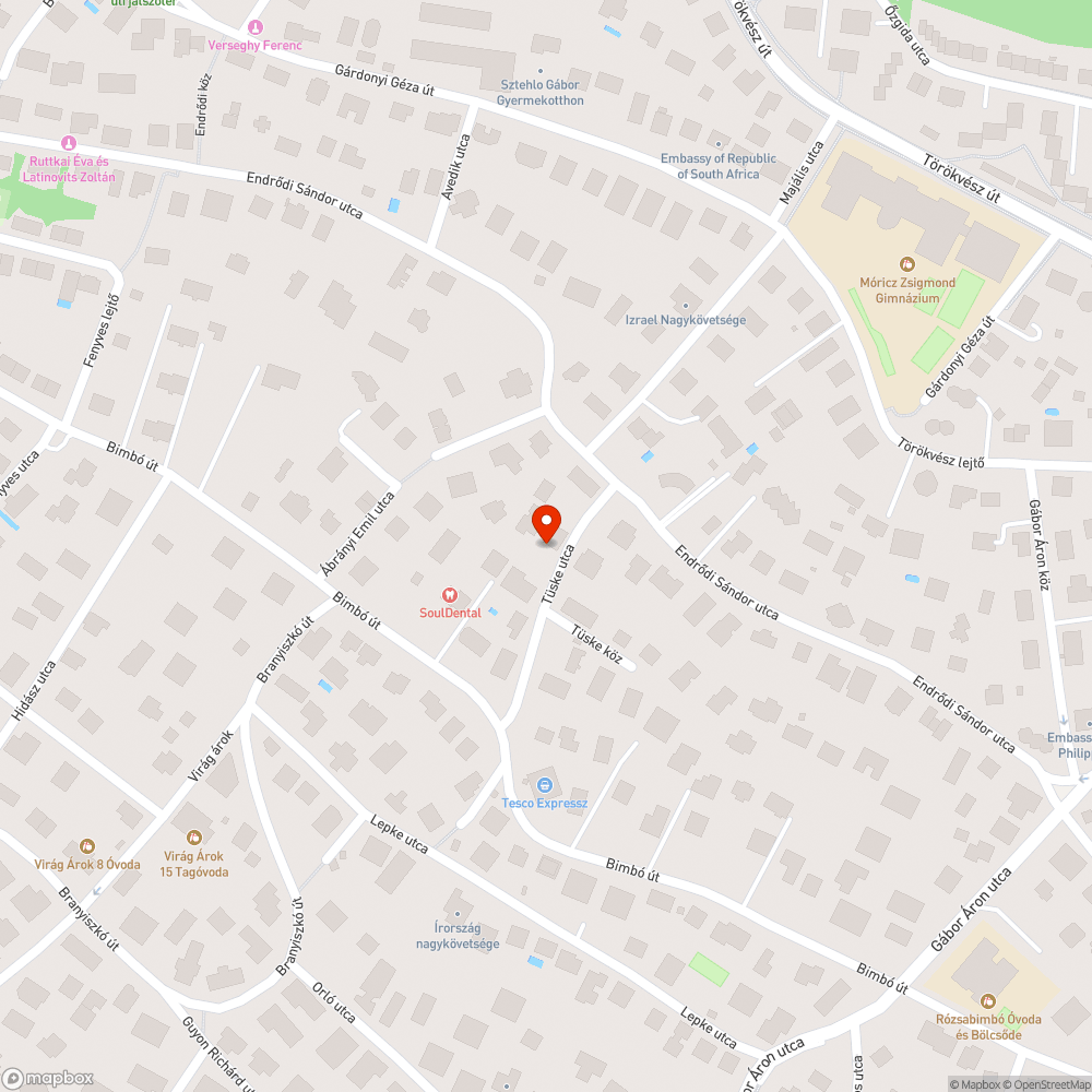 Parkoló autó bejelentés helye