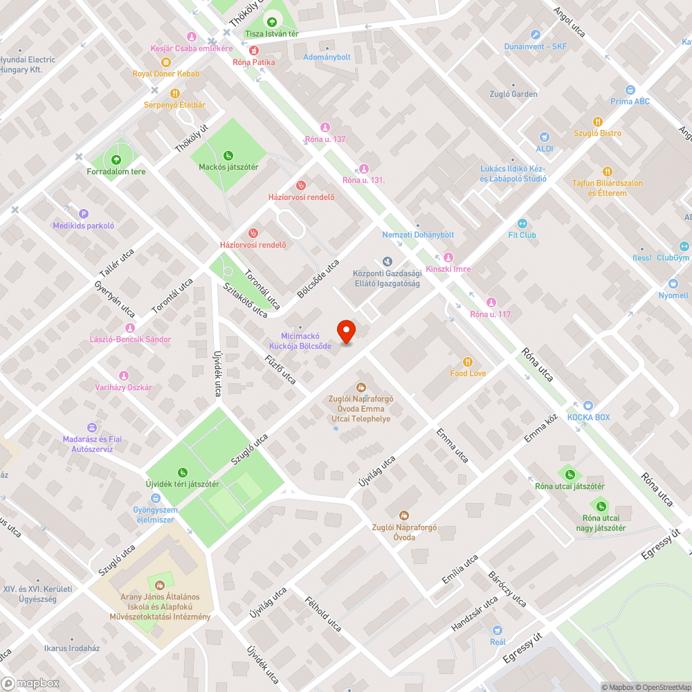 Zöldhulladék kupac bejelentés helye