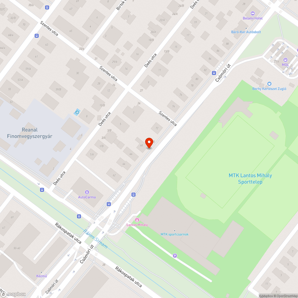 Elhullott süni bejelentés helye