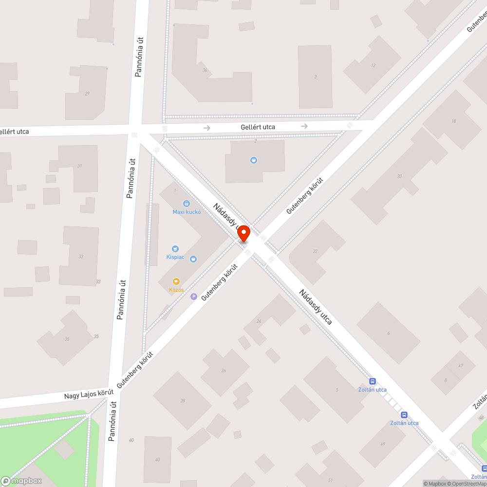 Nagy kátyú bejelentés helye