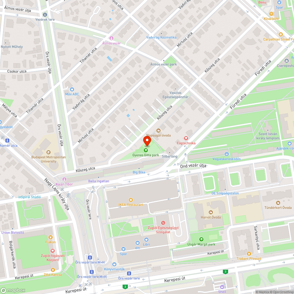 Játszótéri csap megnyitása bejelentés helye