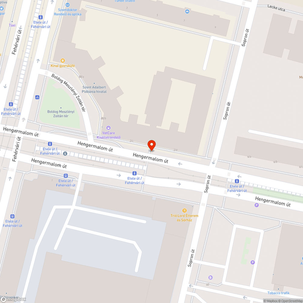 Hiányzó fényterelő bejelentés helye