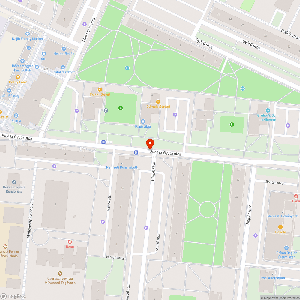 Kiégett lámpa bejelentés helye