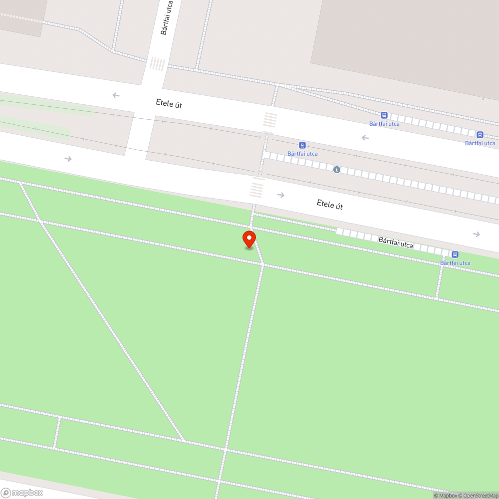 Hiányzó térkő-elem bejelentés helye