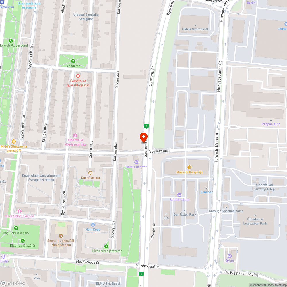 Szemét a bicikliúton bejelentés helye