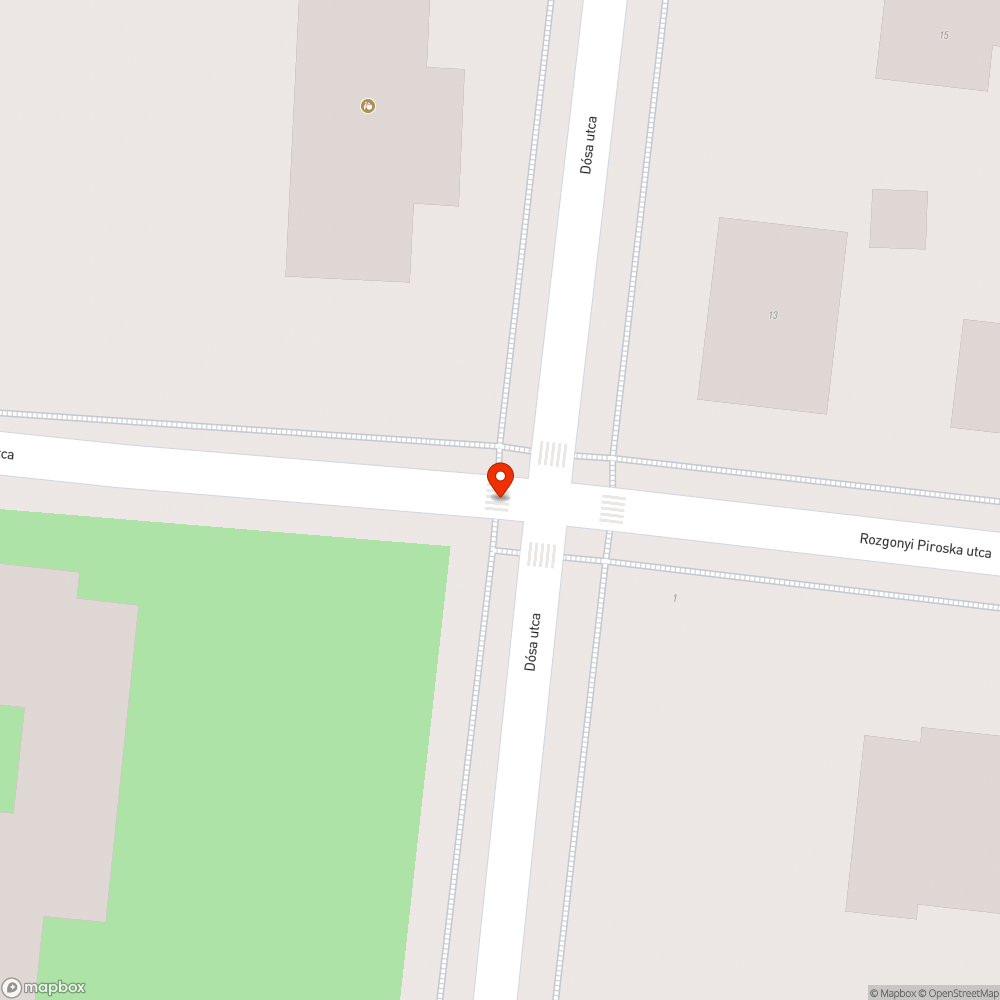 Törött esővíz elnyelő bejelentés helye