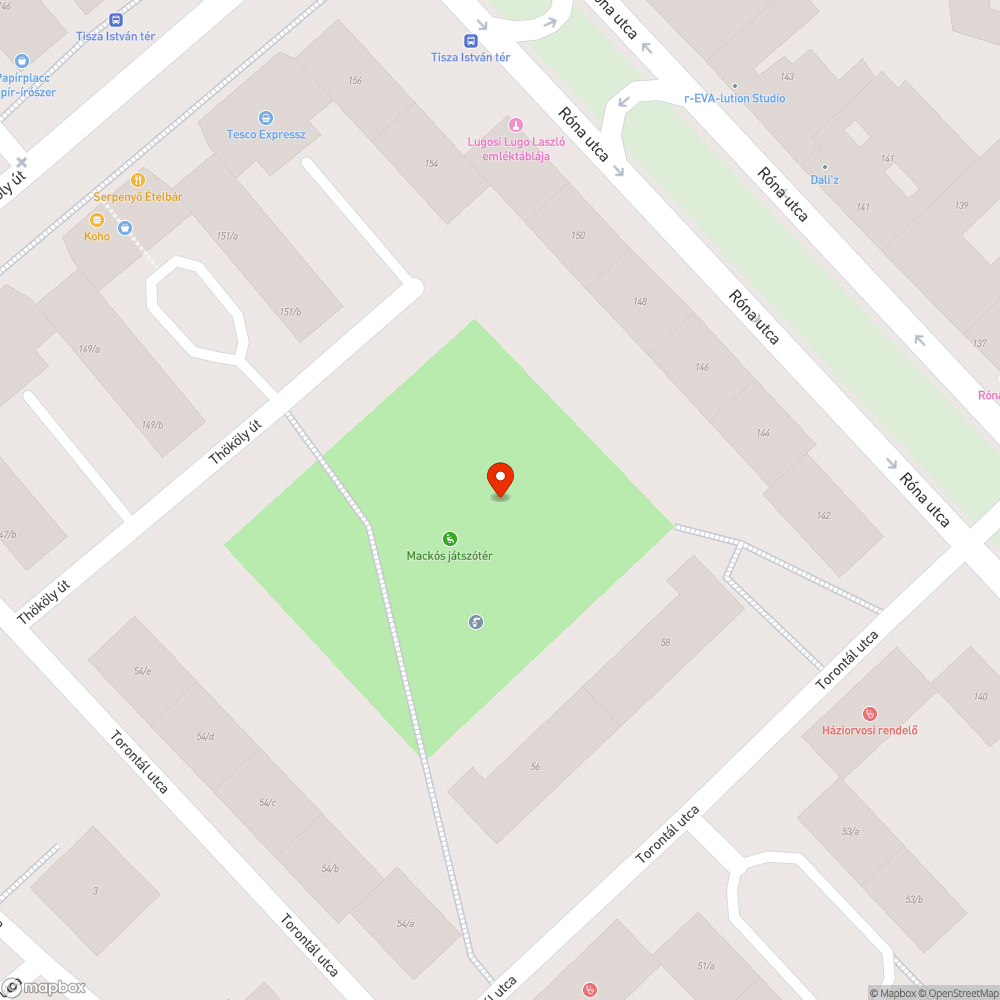 Padfelszabadító gallyazás a Mackós játszótéren bejelentés helye