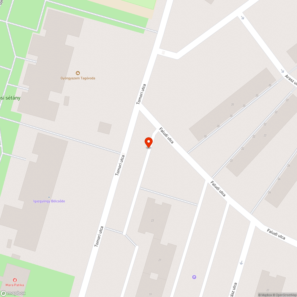 Kiégett közvilágítás bejelentés helye