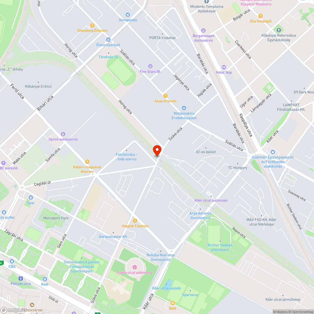 Szeméthalmok a Száva utcában bejelentés helye