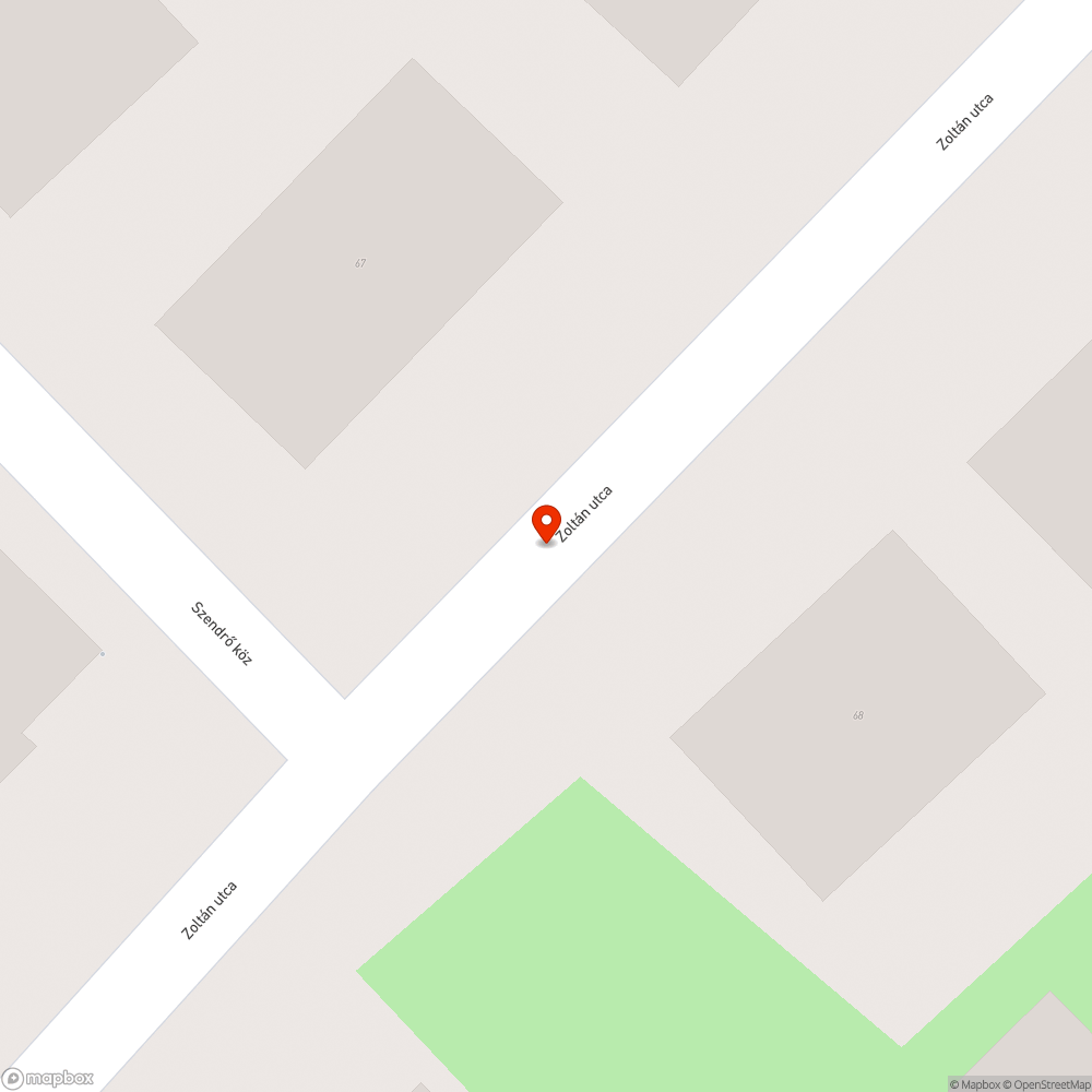 Kátyú az út közepén bejelentés helye