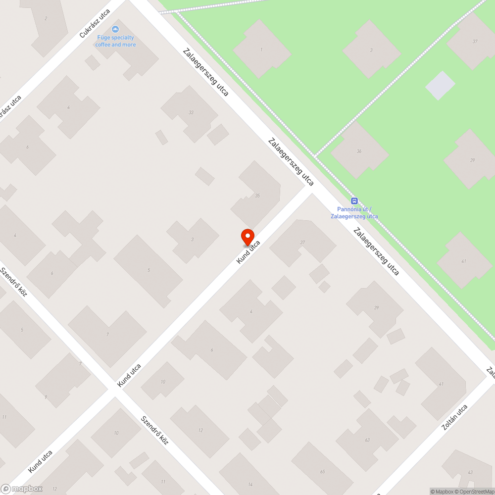 Kátyúk az úton bejelentés helye