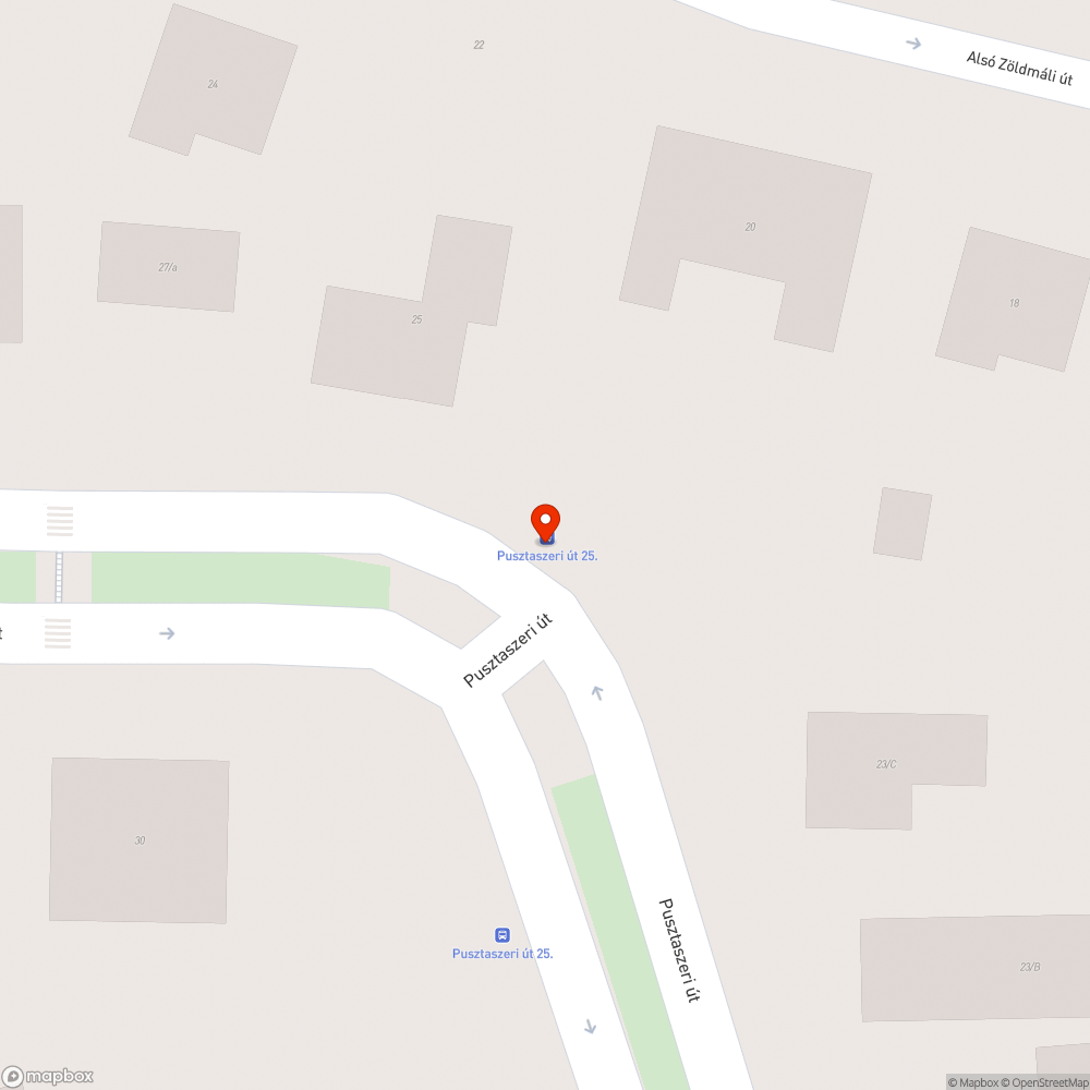 Olajos szennyeződés a buszmegállóban bejelentés helye