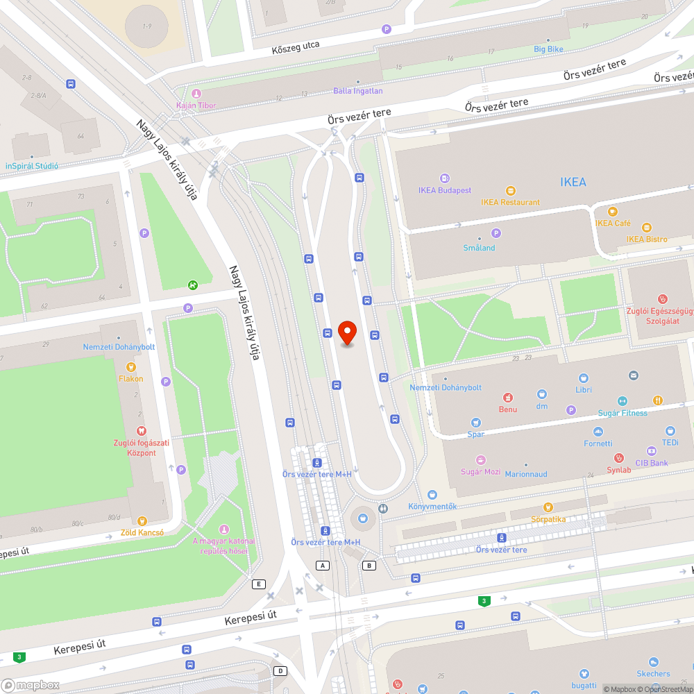 Eldugult esővízlefolyók az Örs vezér téri buszpályaudvaron bejelentés helye