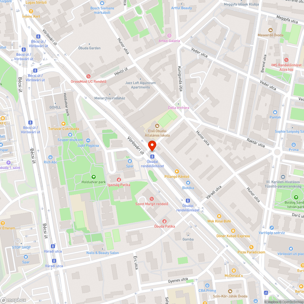 Nyitott oszlopajtó bejelentés helye