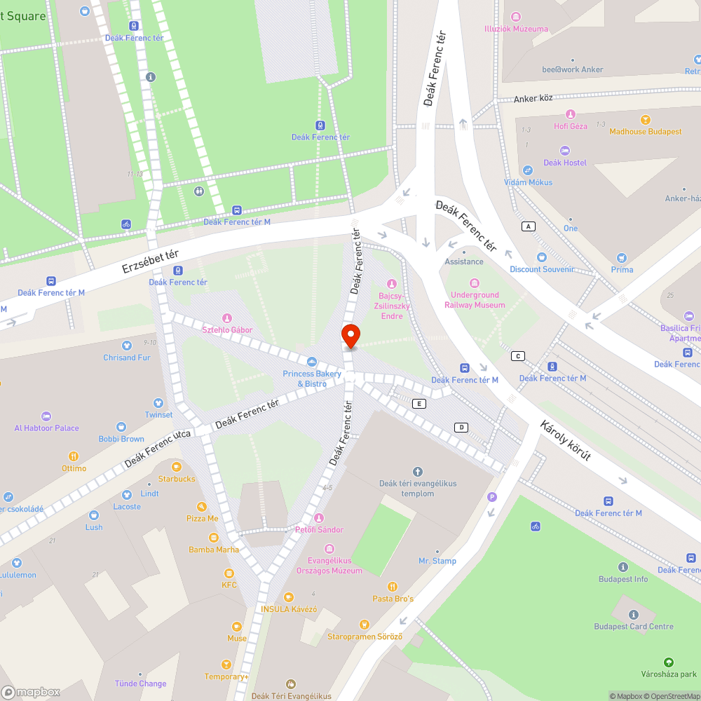 A lámpaoszlop megdőlt bejelentés helye