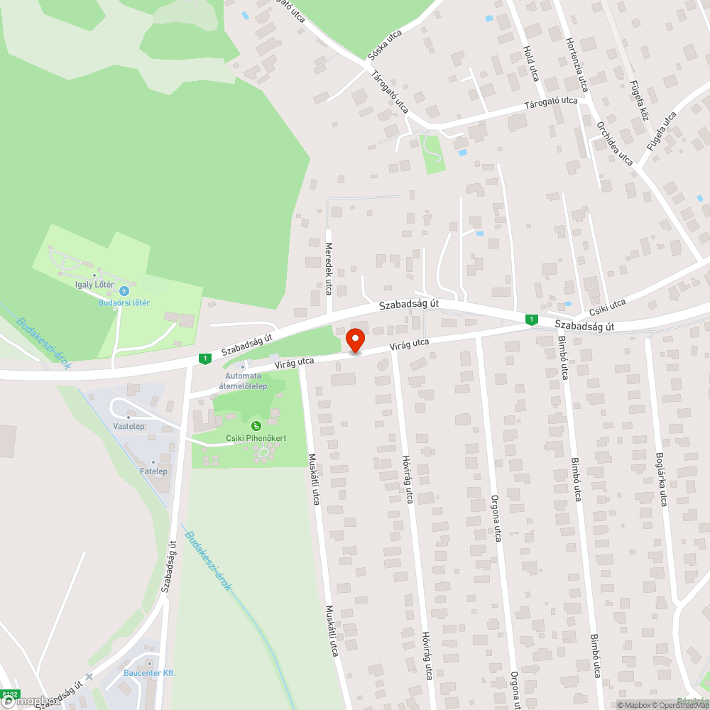 Elhagyott gépkocsi bejelentés helye