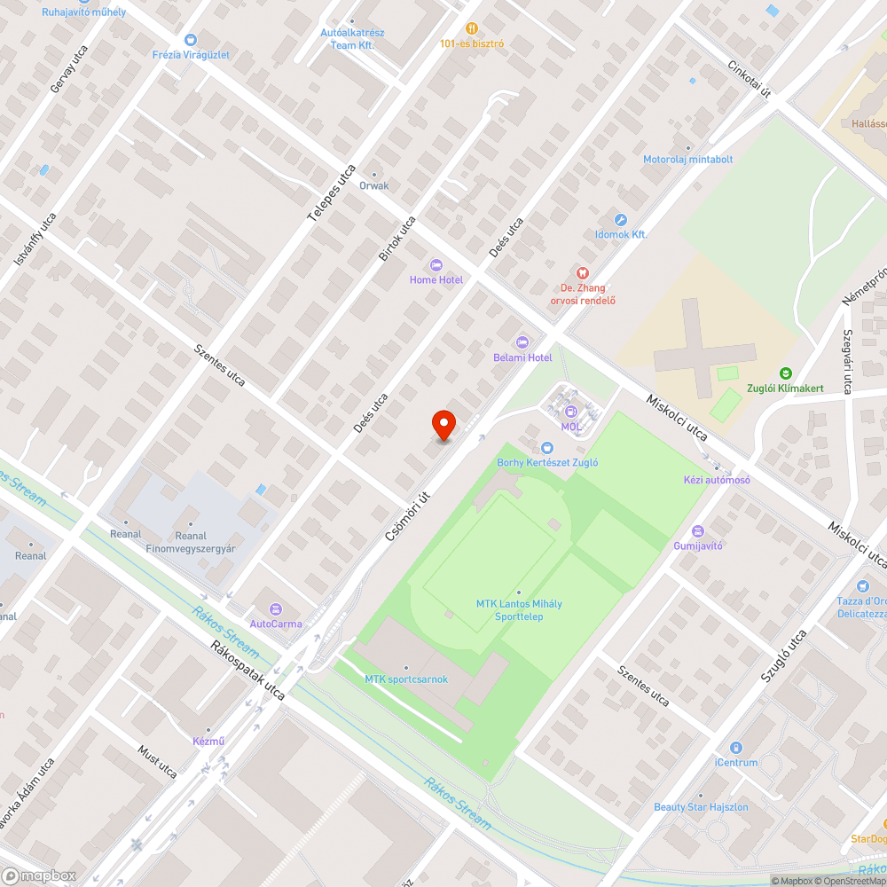 Letört faágak az úton bejelentés helye