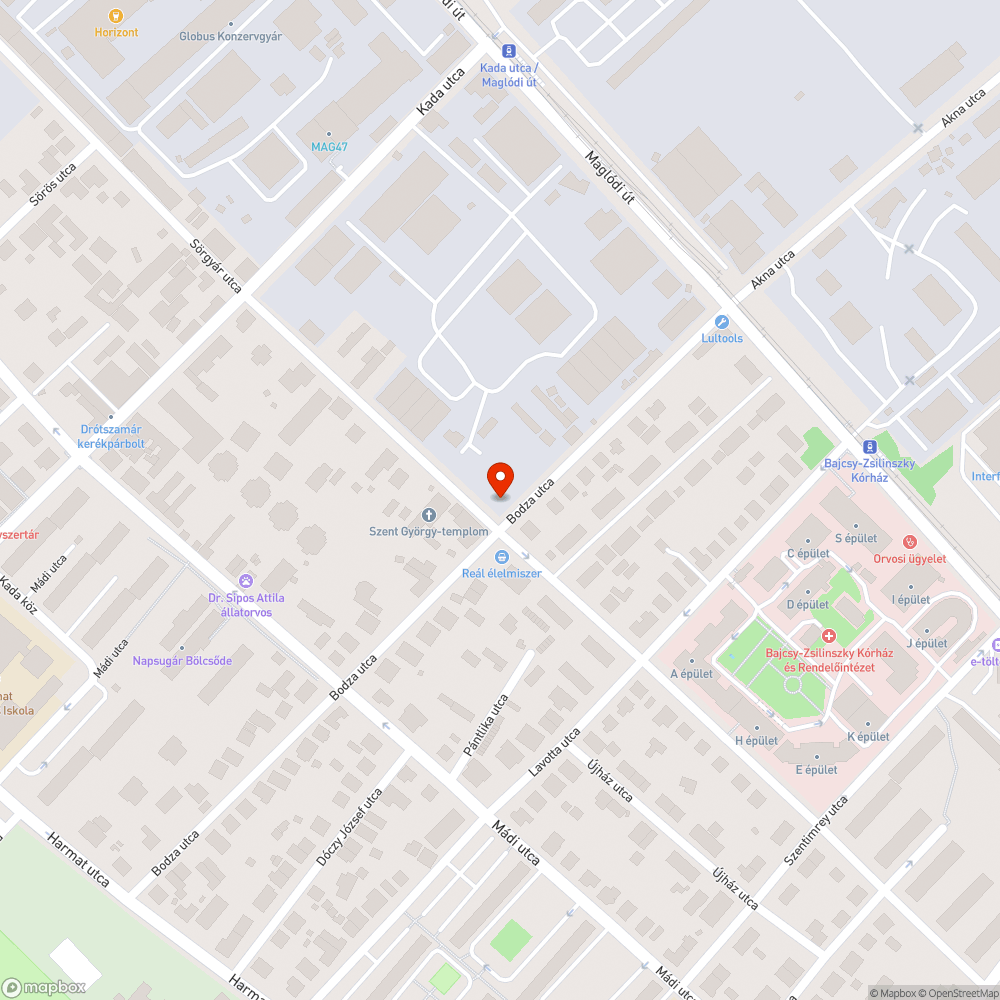 Hátrahagyott autó bejelentés helye