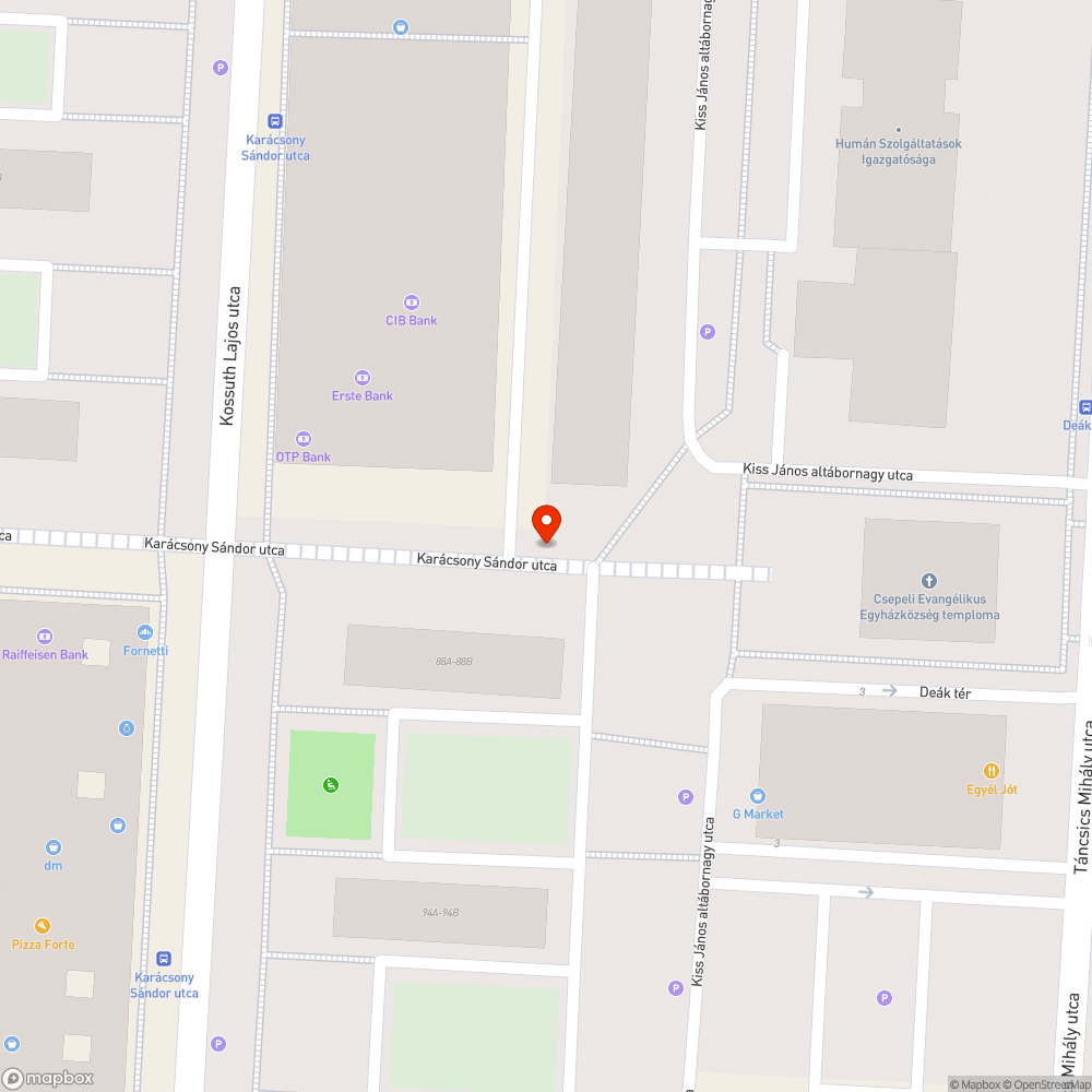 Sérült pad bejelentés helye