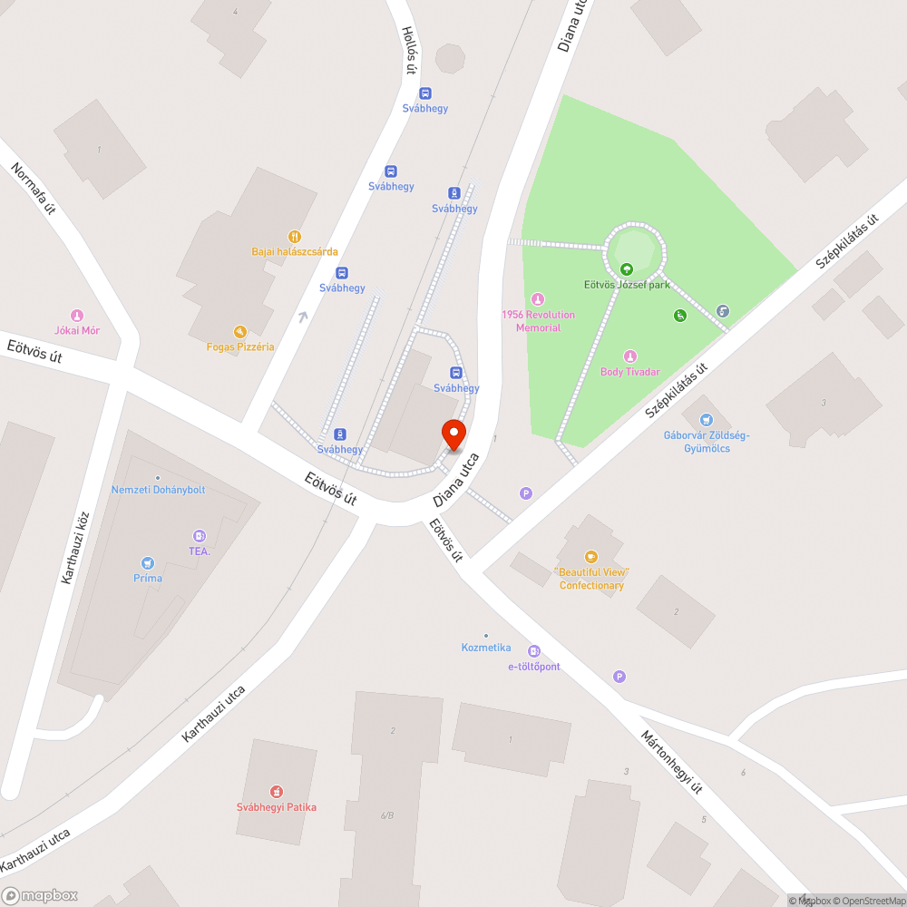 Graffitis megálló bejelentés helye