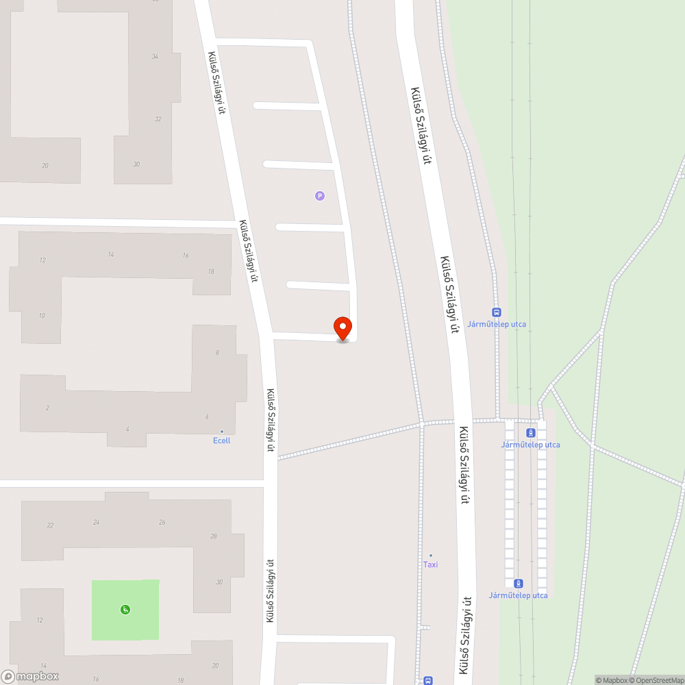 Elhanyagolt terület a parkolóban bejelentés helye