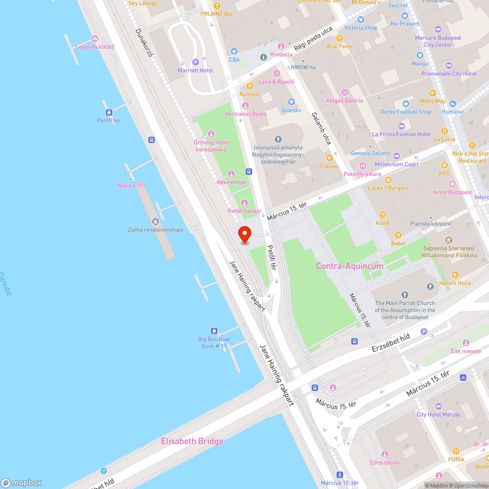 A szökőkút megsérült bejelentés helye