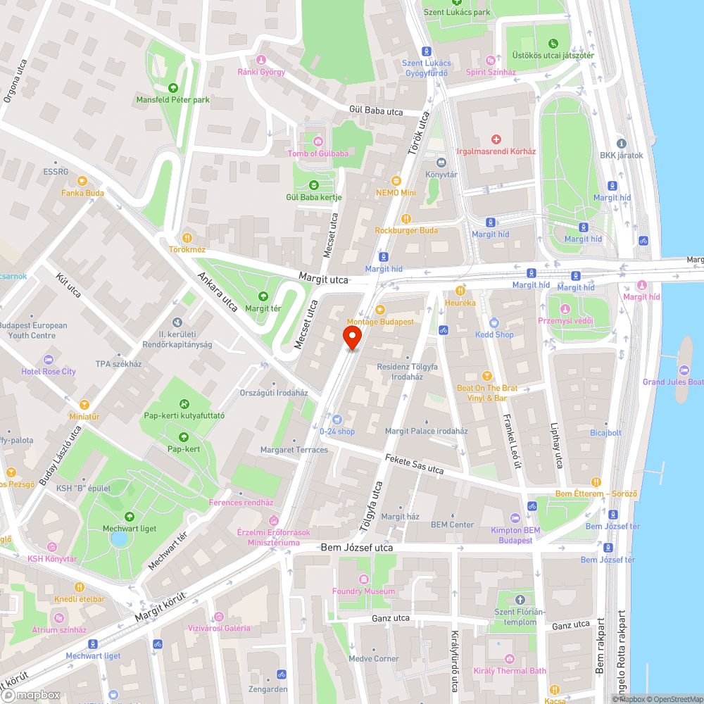 Margit körút felújított szakasza koszos, szemetes, megrongált bejelentés helye