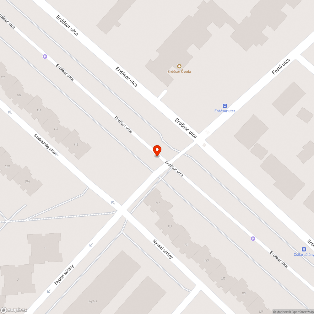 Hiányzó tábla bejelentés helye