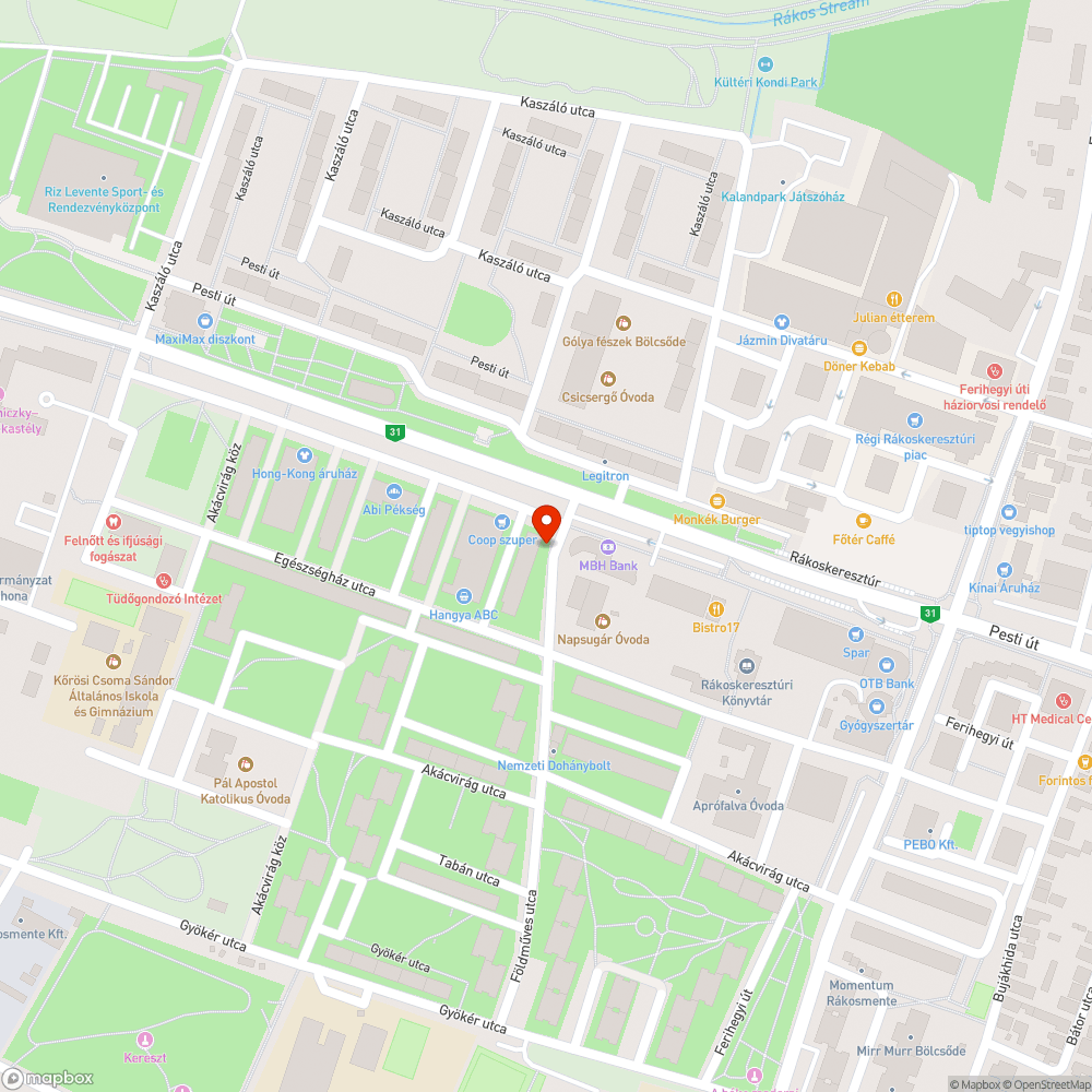 Fa ágon lévő szatyor bejelentés helye