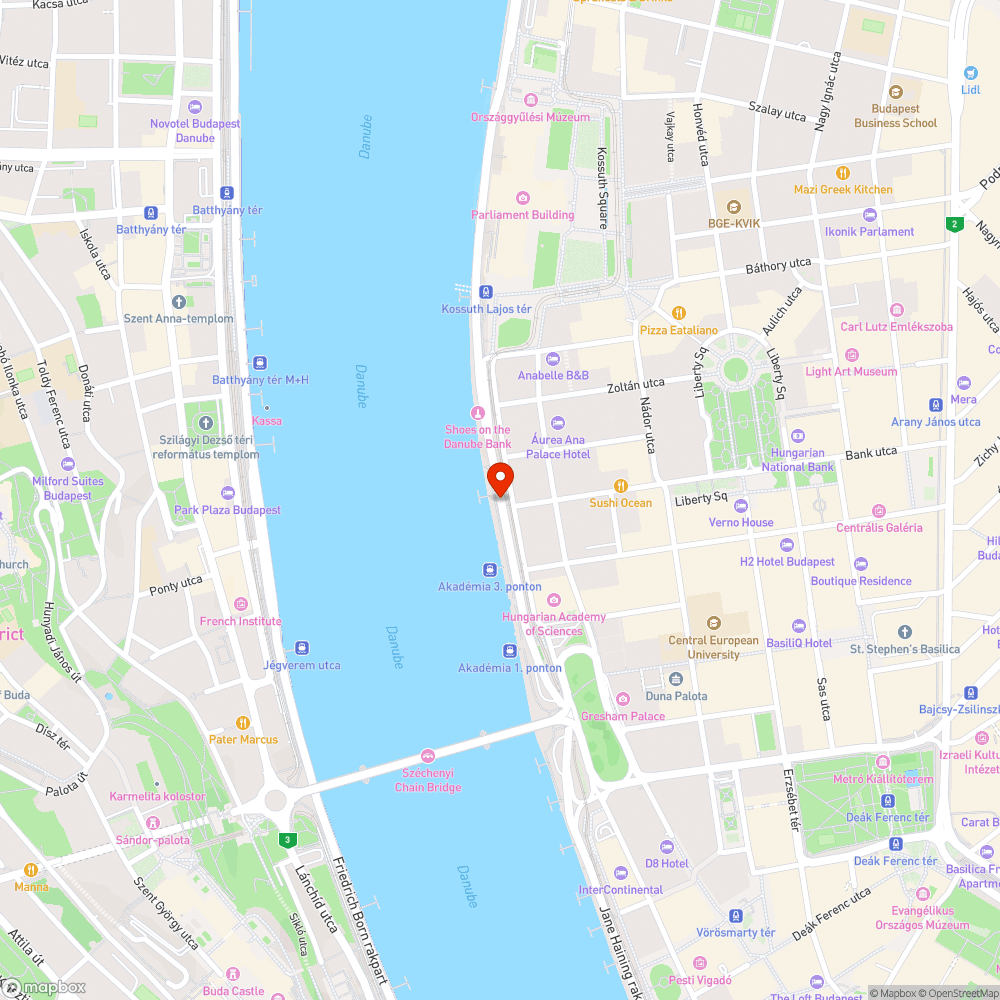 Taxis parkolás az id. Antall József rakparton bejelentés helye