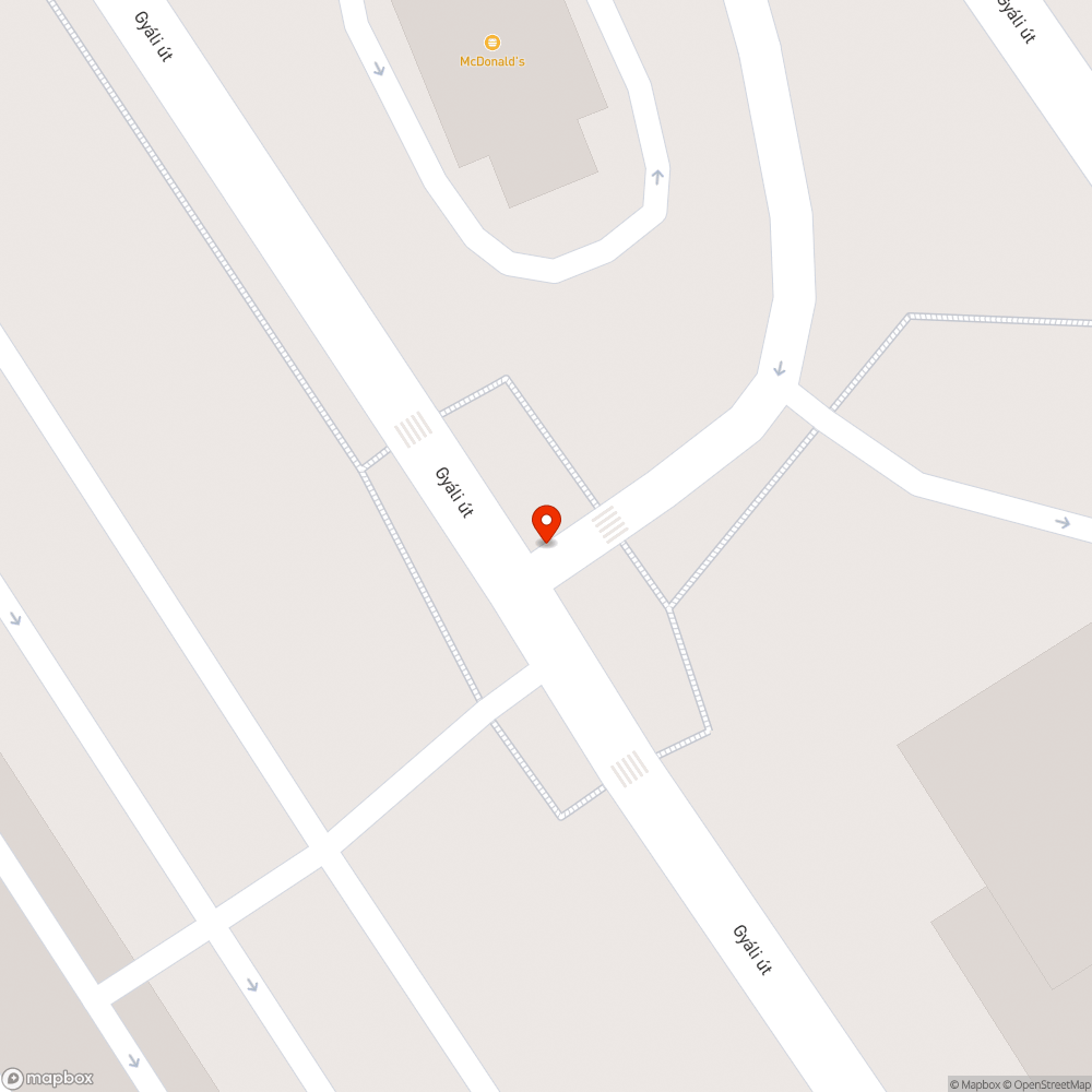 Beláthatatlan kereszteződés bejelentés helye