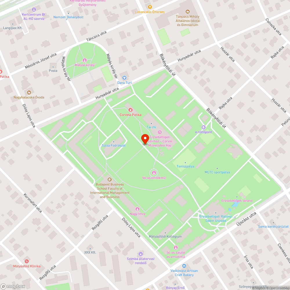 Megrongált madár ösvény bejelentés helye