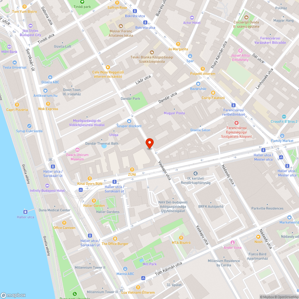 Parkolás bejelentés helye