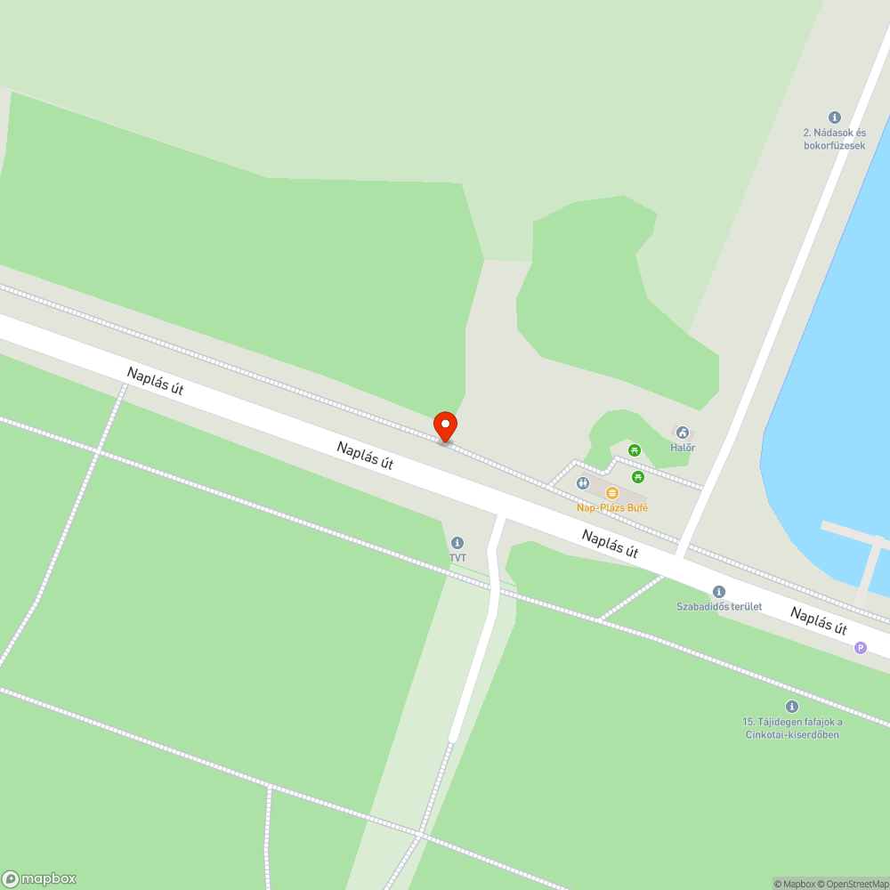 Megdőlt tábla bejelentés helye