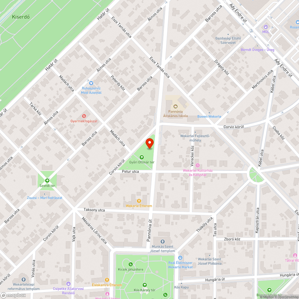 Szemét a játszótérnél bejelentés helye