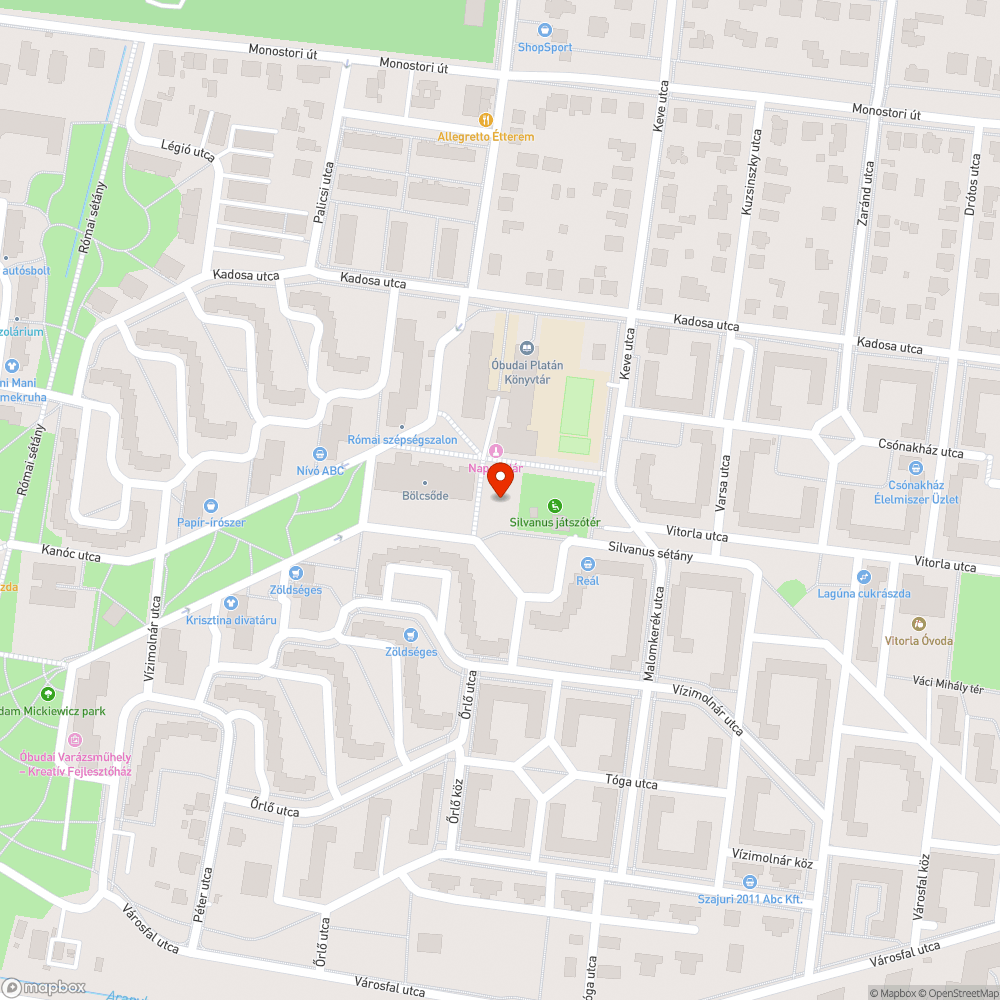 Megrongálódott kültéri sporteszköz bejelentés helye