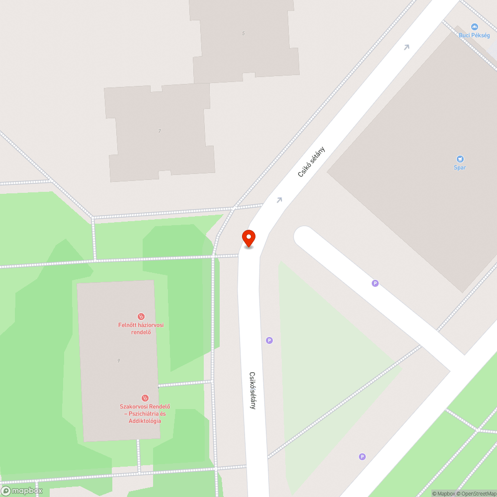 Zöldterületi parkolás bejelentés helye