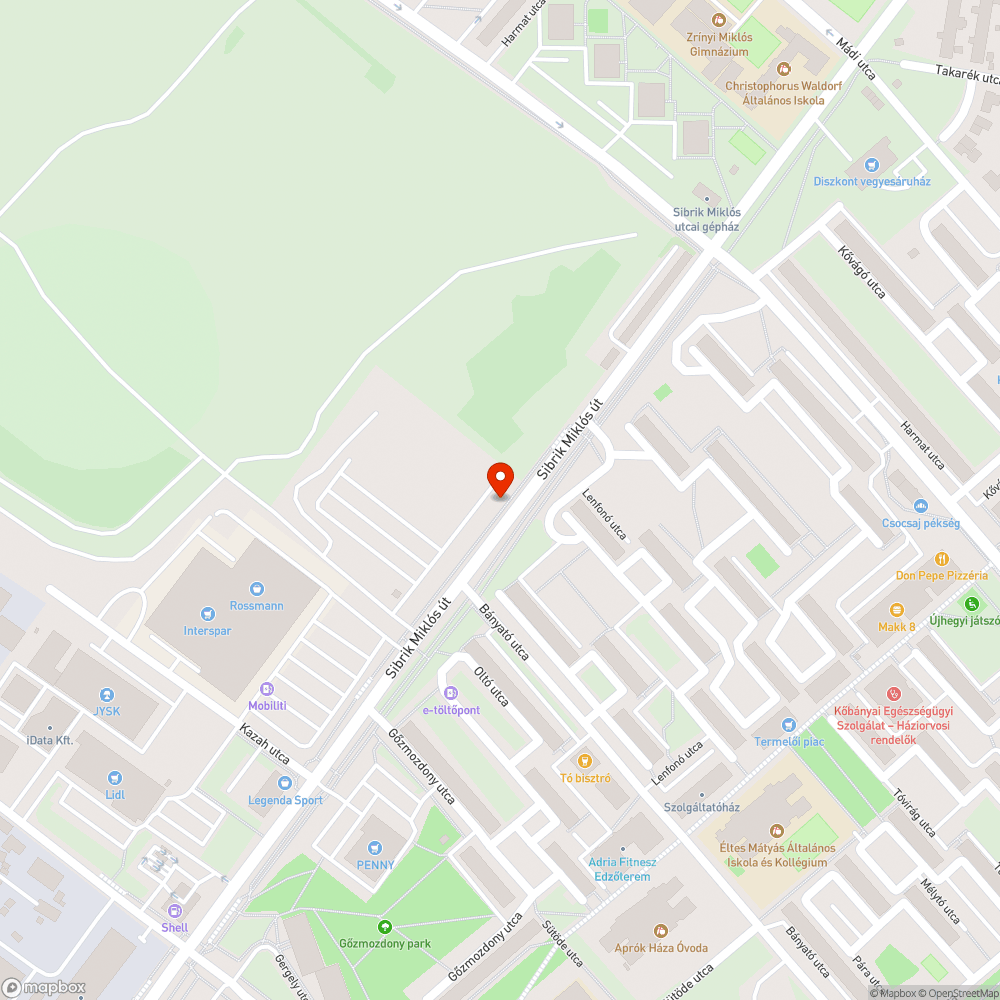 Úthibák bejelentés helye