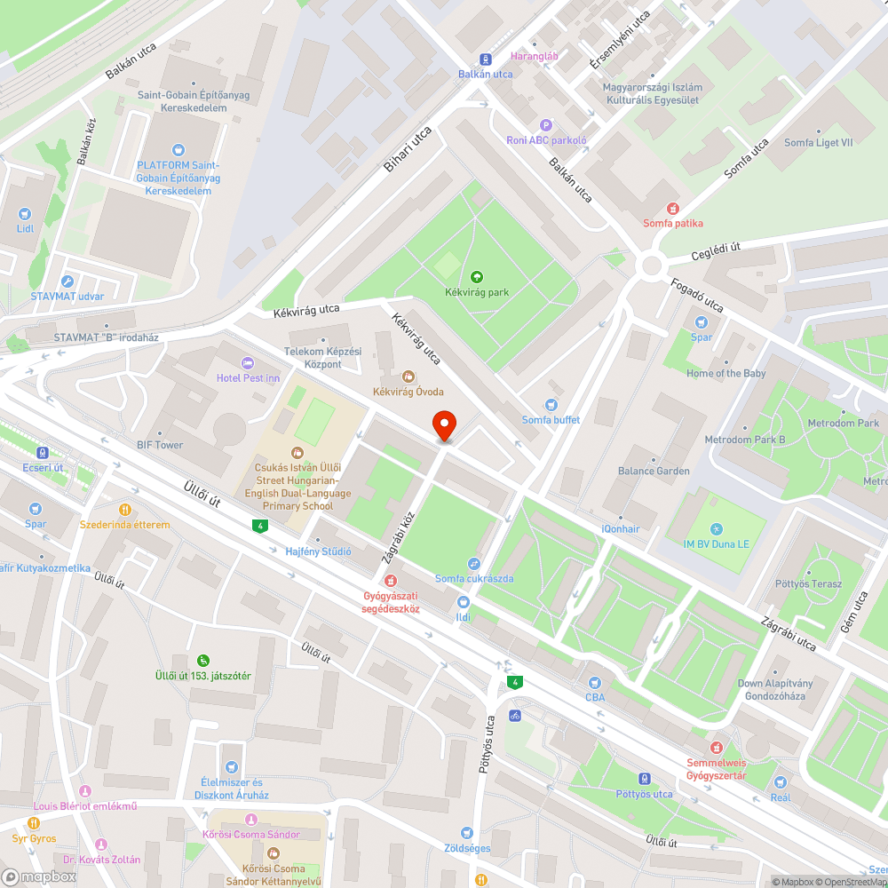 Balesetveszélyes úthiba bejelentés helye