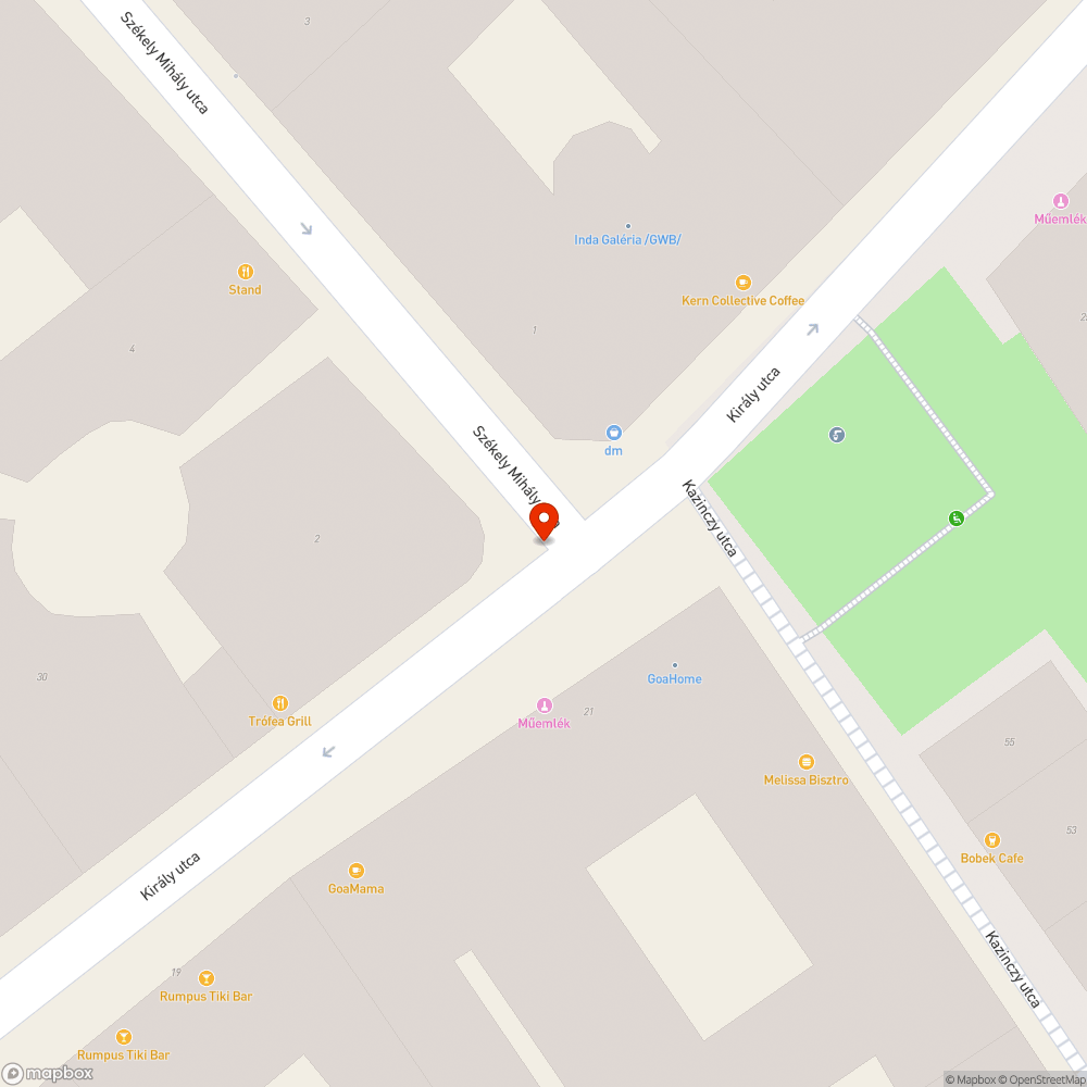 Kidőlt poller bejelentés helye